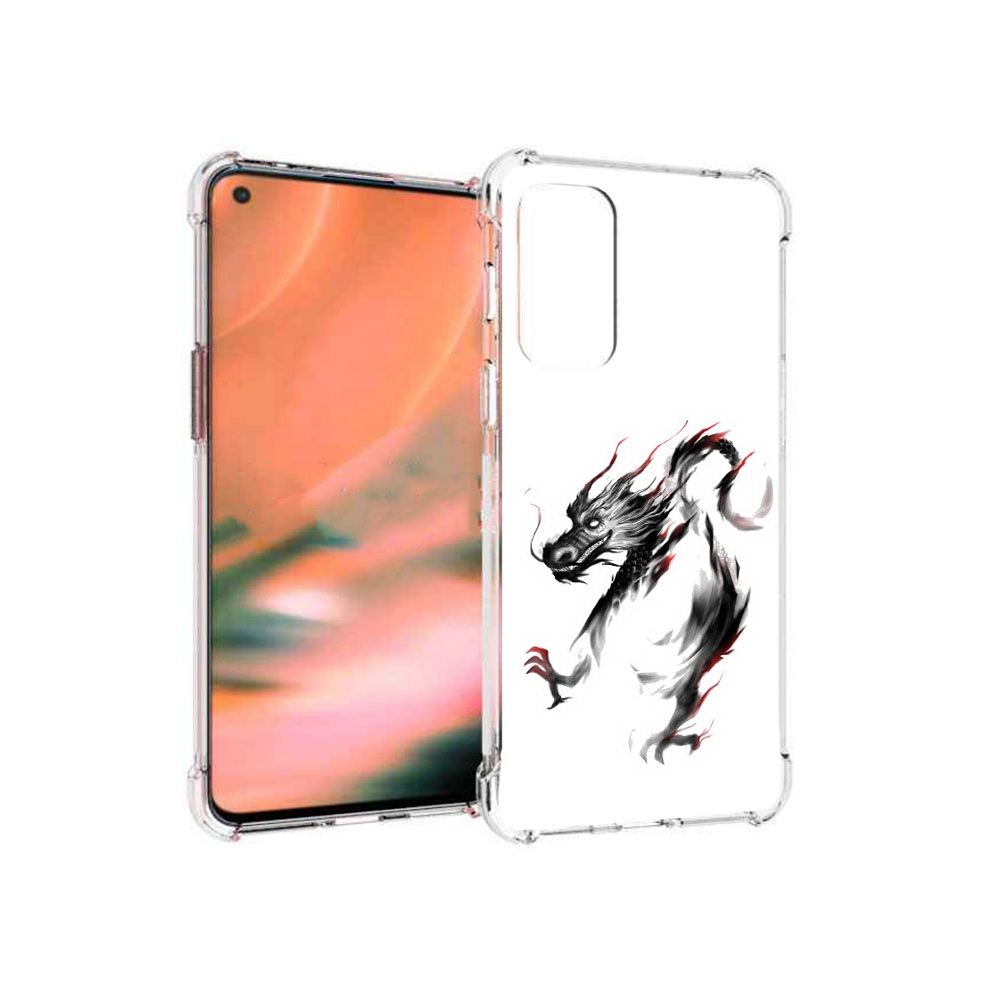 

Чехол MyPads Tocco для OnePlus Nord 2 5G черный дракон (PT161451.125.690), Прозрачный, Tocco