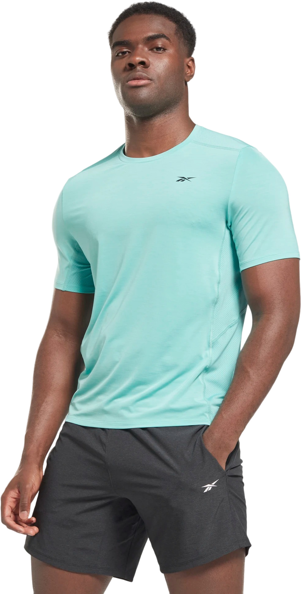 

Футболка мужская Reebok HI0487 голубая 2XL, HI0487