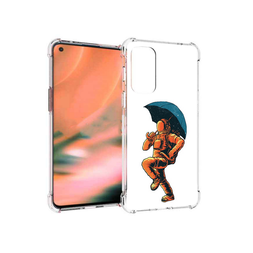 

Чехол MyPads Tocco для OnePlus Nord 2 5G шагающий космонавт с зонтом (PT161451.125.695), Прозрачный, Tocco