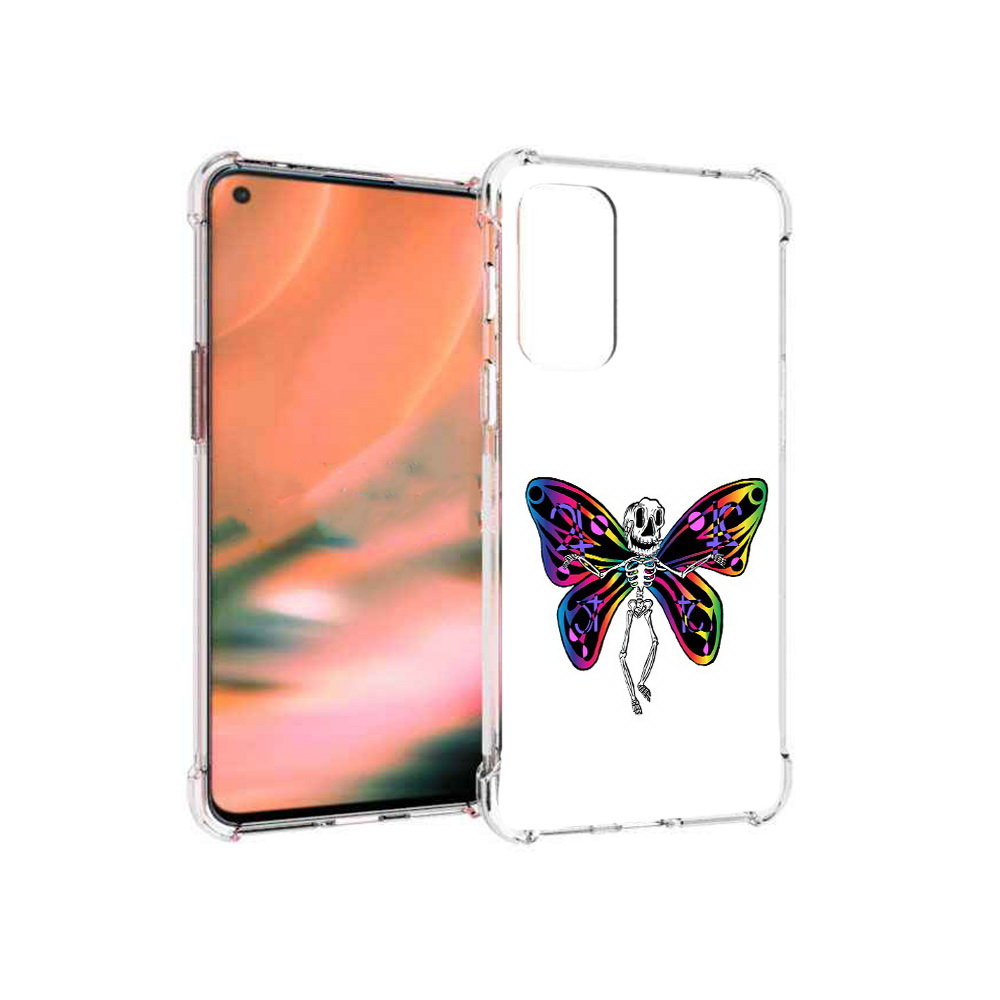 

Чехол MyPads Tocco для OnePlus Nord 2 5G эффект бабочки (PT161451.125.701), Прозрачный, Tocco