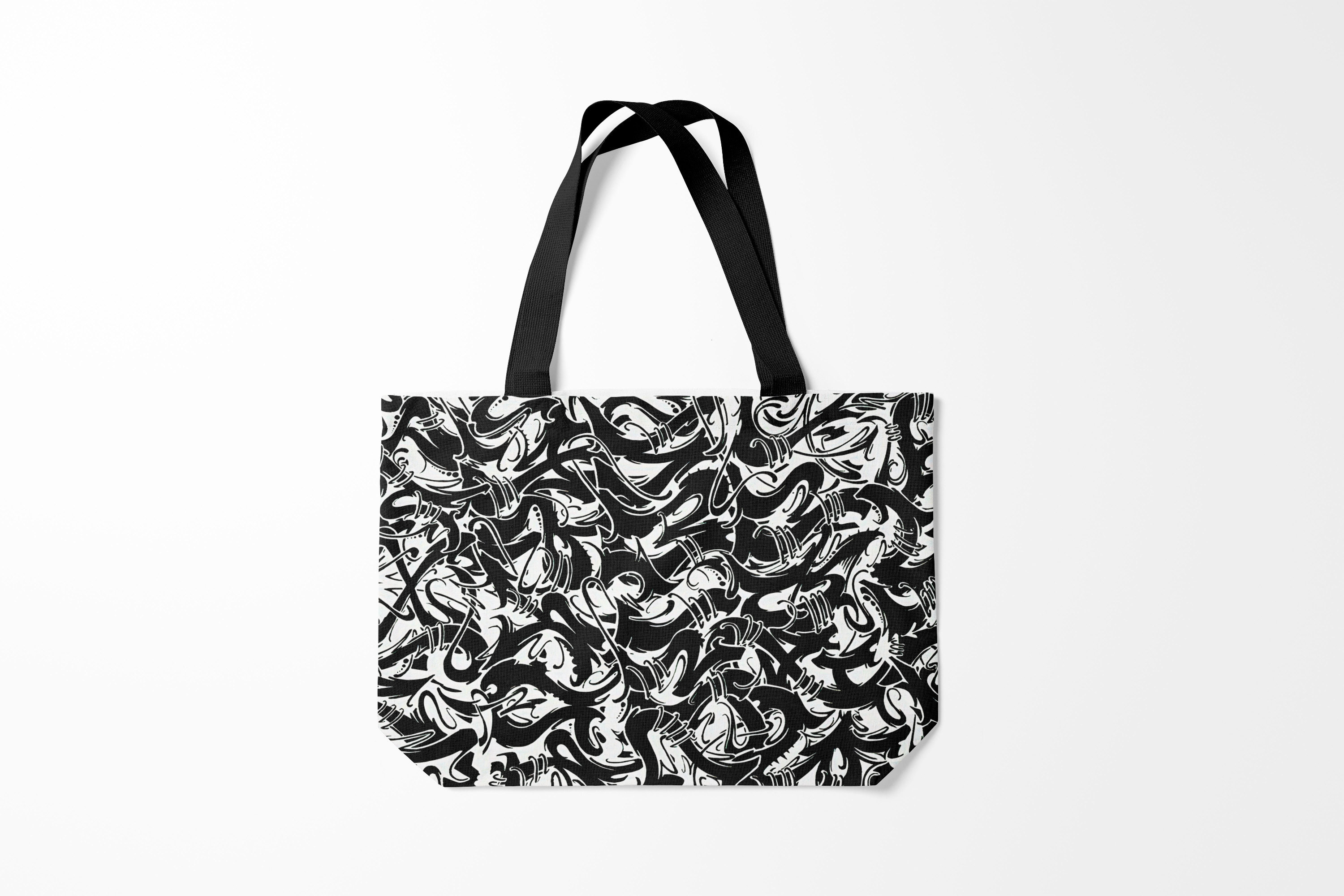 

Сумка шoппер унисекс Burnettie Татуировки Tattoo BlackWhite, черный; белый, Татуировки Tattoo BlackWhite