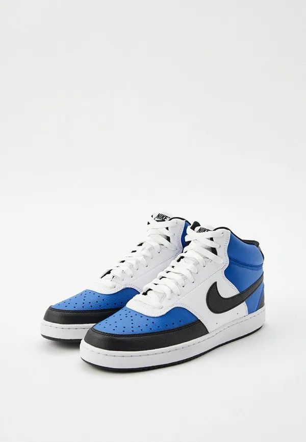 

Кеды унисекс Nike Court Vision Mid NN синие 9 US, Синий, Court Vision Mid NN