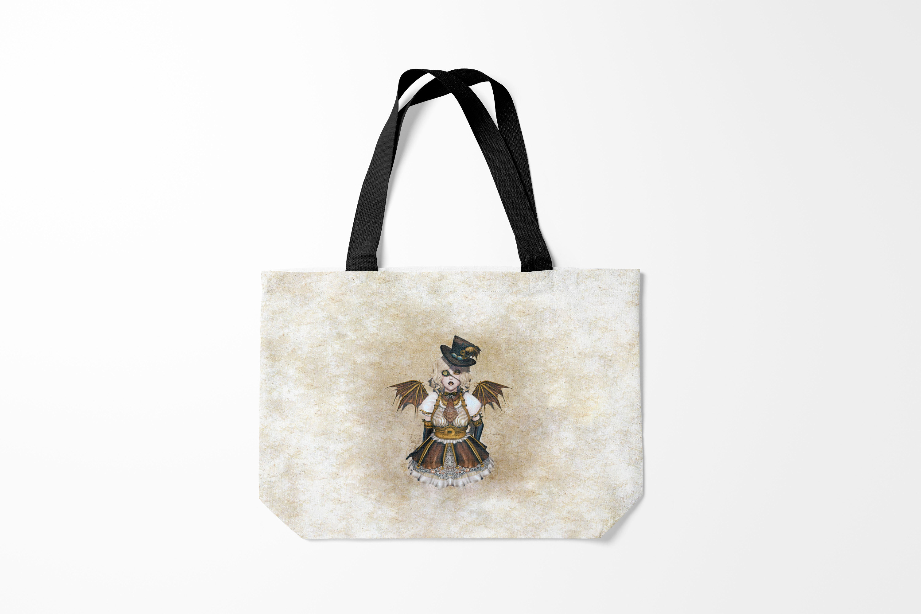 

Сумка шoппер унисекс Burnettie Стимпанк Девушка, бежевый, Стимпанк Девушка