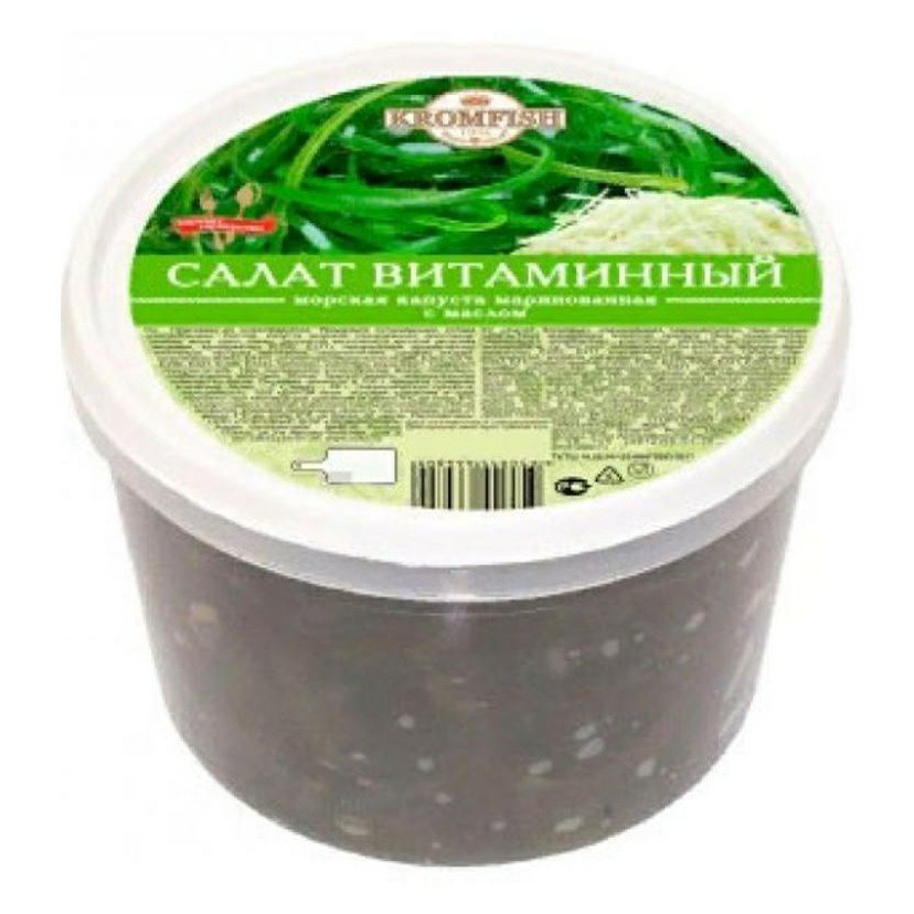 

Салат Kromfish Здоровье из морской и белокочанной капусты 500 г