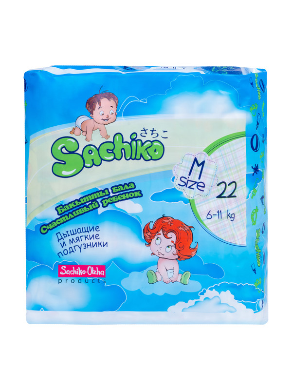 фото Подгузники детские sachiko m-tp22 шт 1086-sachiko-mtp22