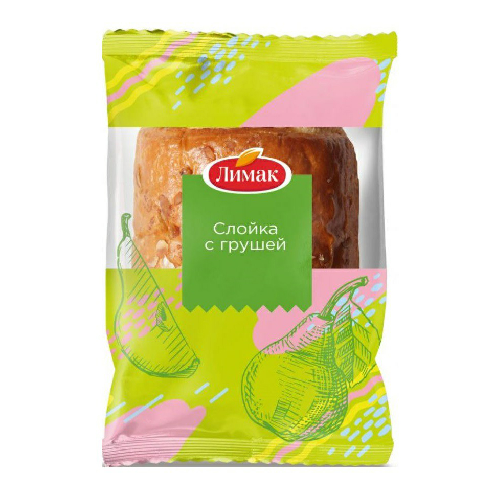 

Слойка Лимак с грушей 60 г