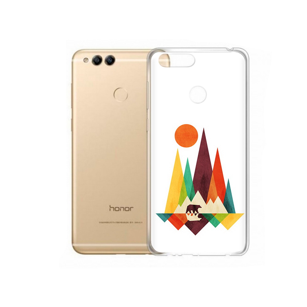 

Чехол MyPads Tocco для Huawei 7X нарисованные горы с медведем (PT94112.65.506), Прозрачный, Tocco