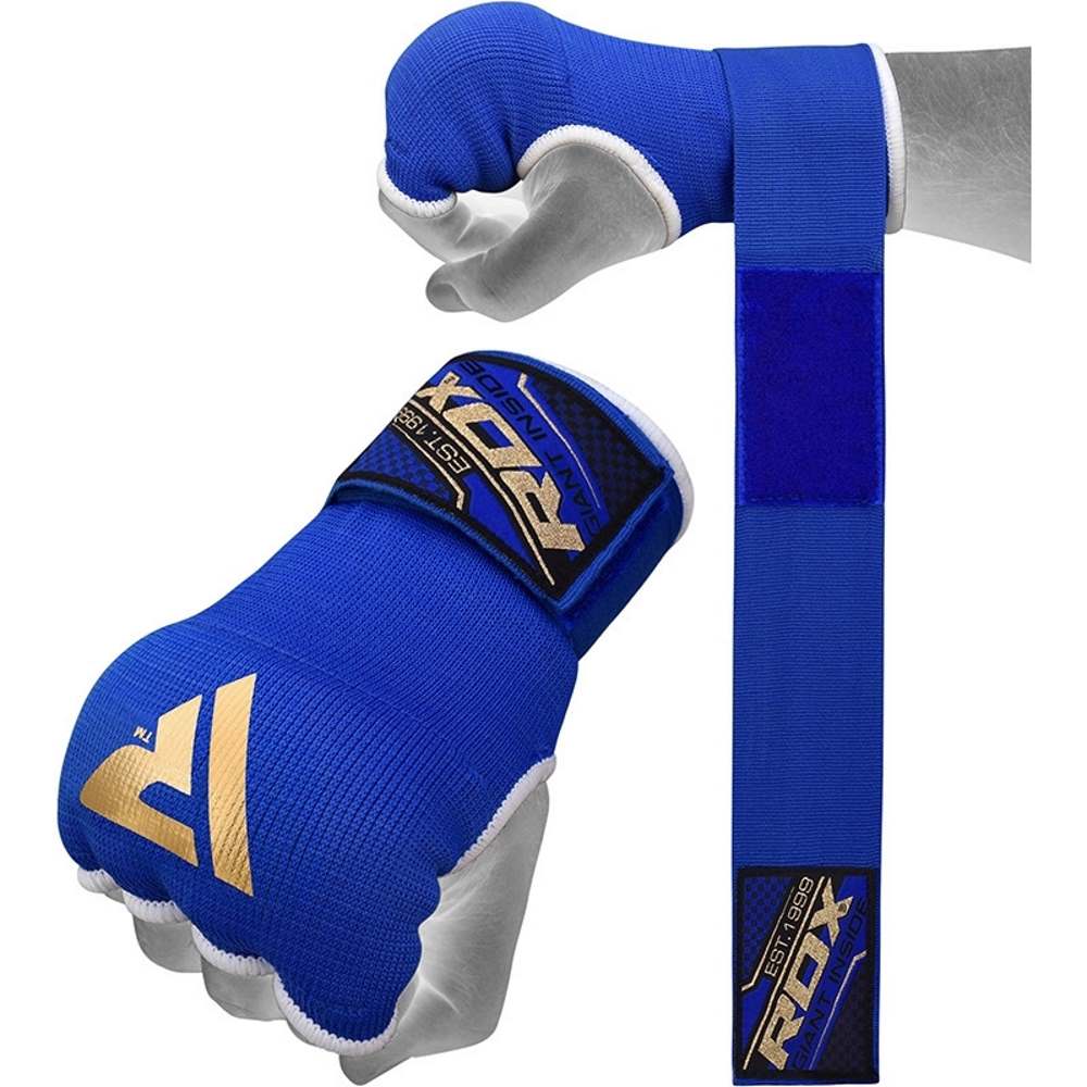 

Бинты быстрые для муай-тай и mma RDX 75CM GEL INNER GLOVES WITH WRIST STRAP синий XL, HYP-ISU