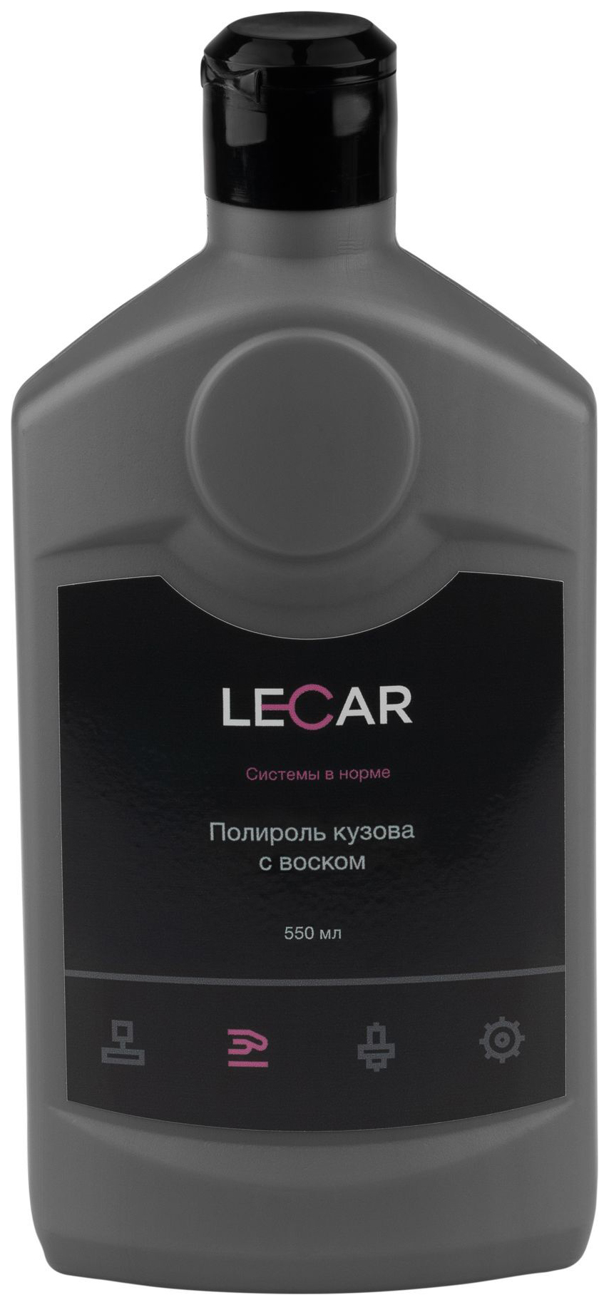 Полироль кузова с воском 250 мл флакон LECAR 500₽