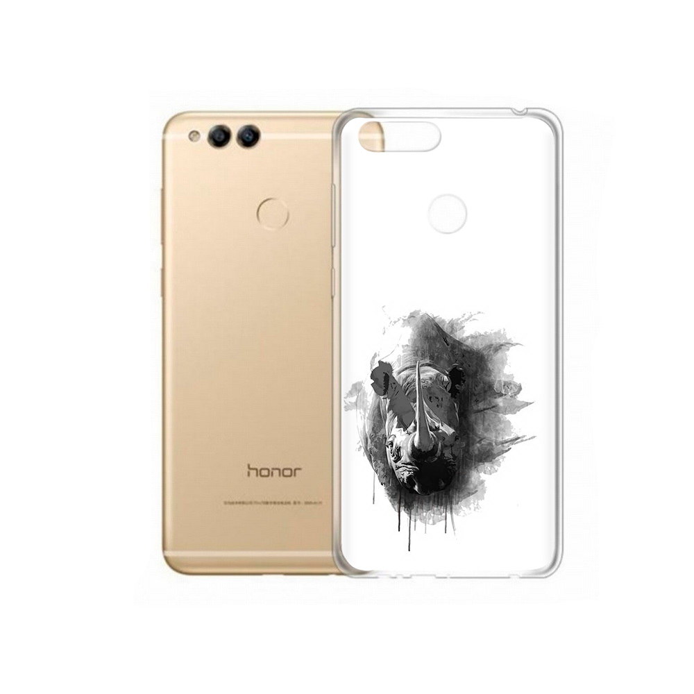 

Чехол MyPads Tocco для Huawei 7X носорог (PT94112.65.523), Прозрачный, Tocco