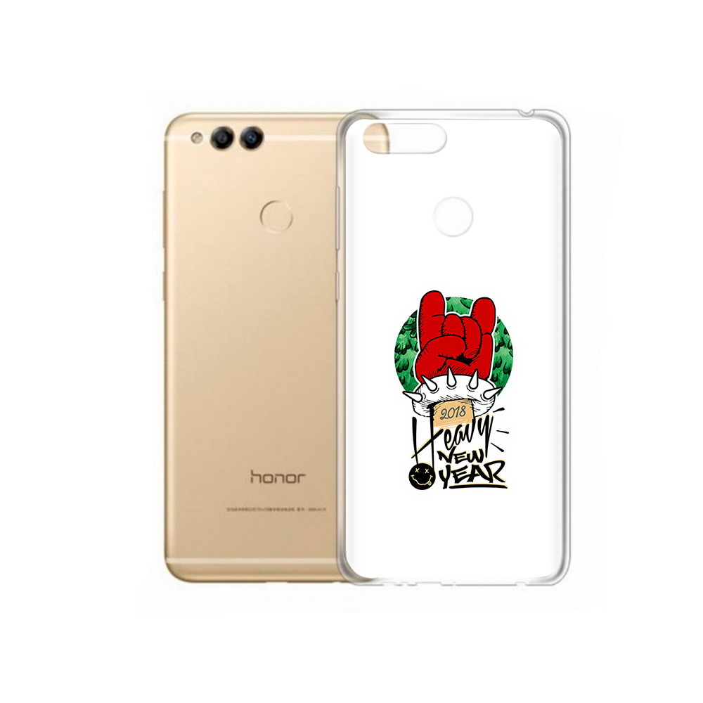 

Чехол MyPads Tocco для Huawei 7X Гангстер новый год (PT94112.65.53), Прозрачный, Tocco
