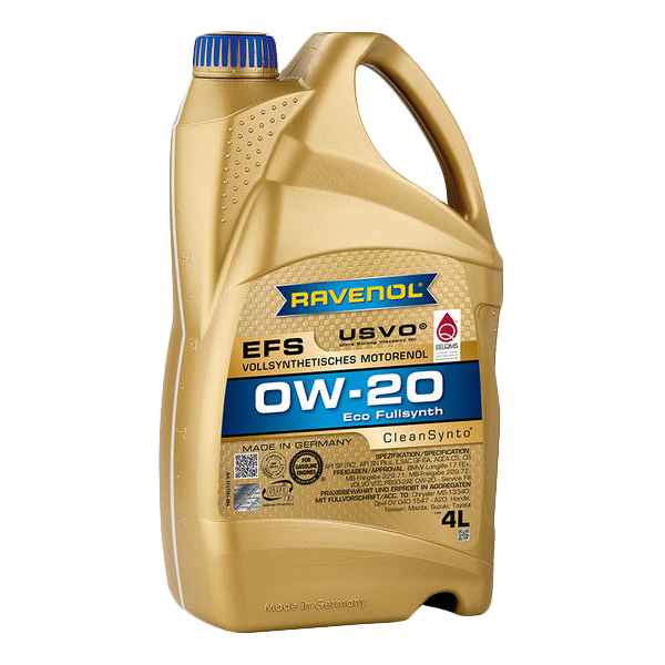 

Моторное масло Ravenol 0W20 4л