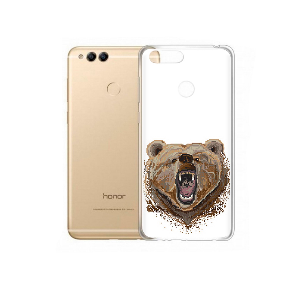 

Чехол MyPads Tocco для Huawei 7X пиксельный медведь (PT94112.65.539), Прозрачный, Tocco