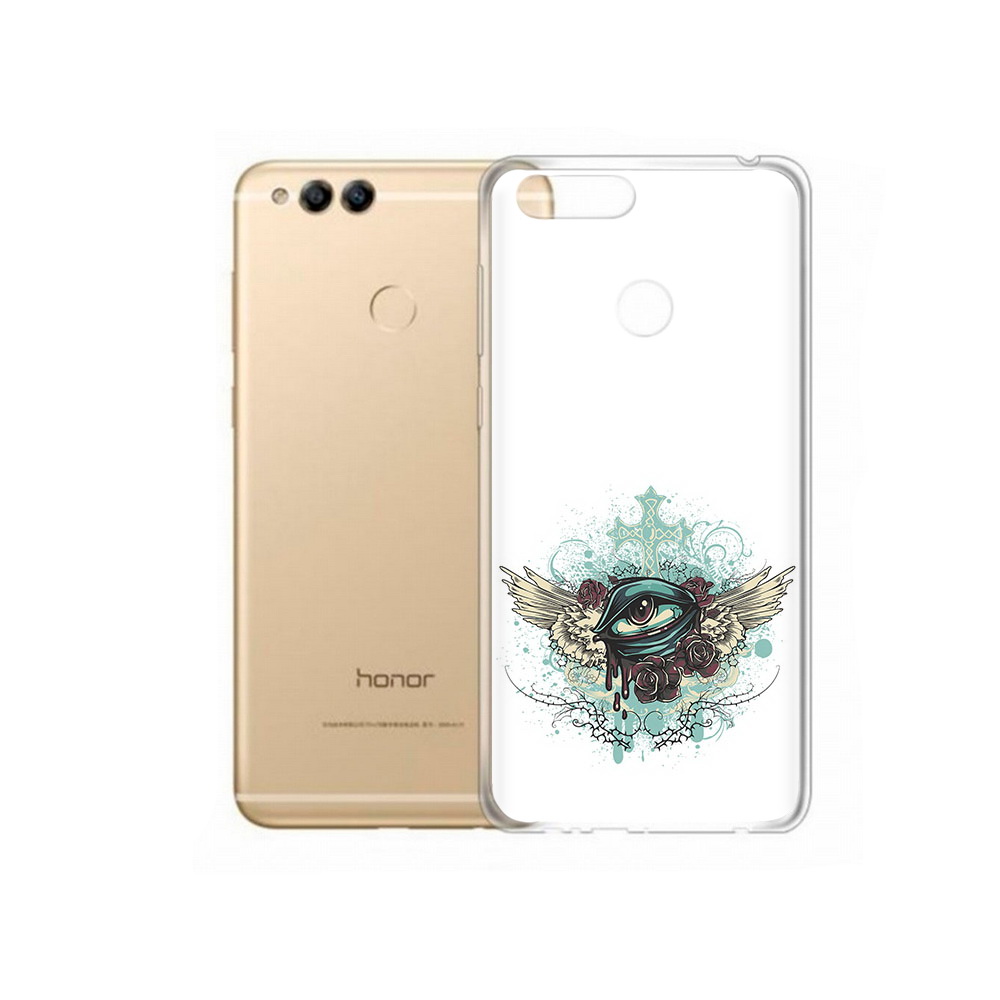 Чехол MyPads Tocco для Huawei 7X плачущий глаз с крыльями (PT94112.65.544)