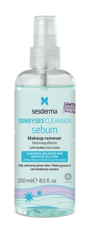 Лосьон липосомальный для снятия макияжа SesDerma SENSYSES CLEANSER Sebum 250 мл