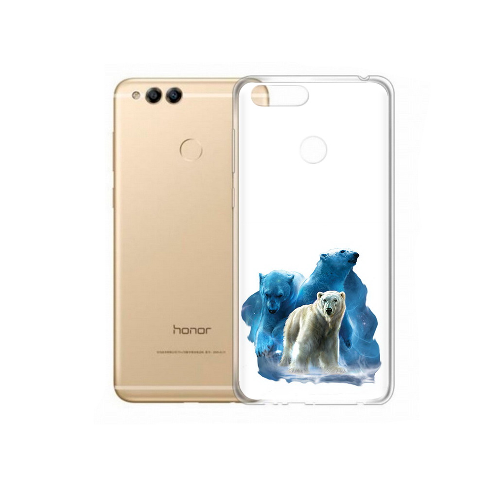 

Чехол MyPads Tocco для Huawei 7X полярный медведь (PT94112.65.549), Прозрачный, Tocco