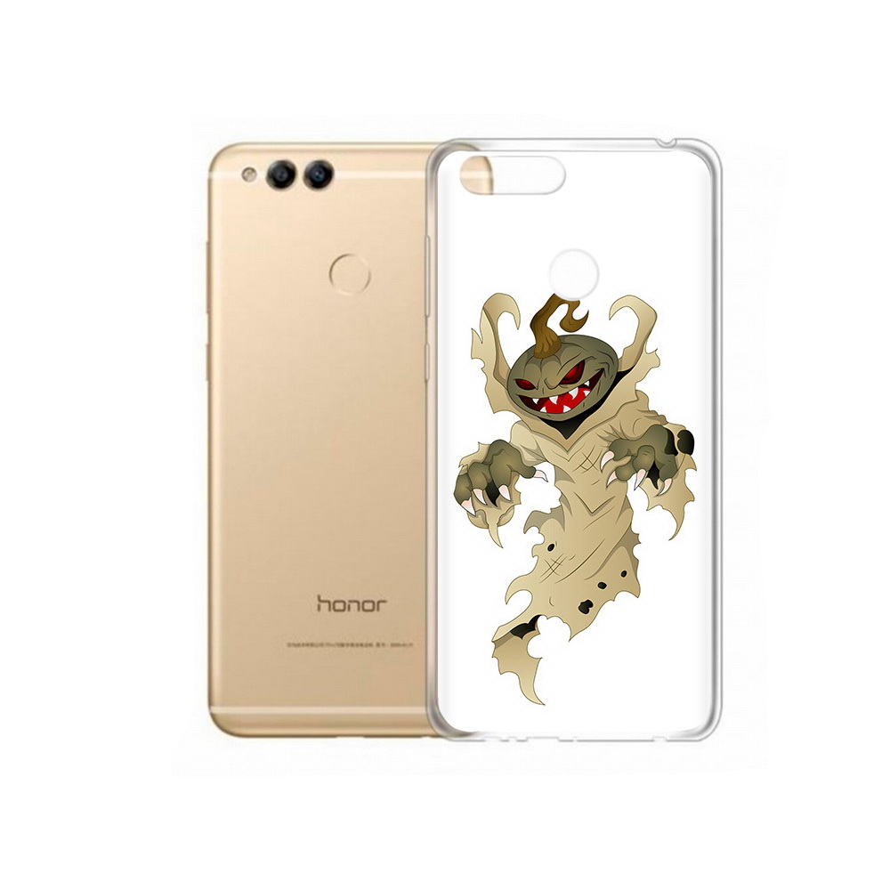 

Чехол MyPads Tocco для Huawei 7X призрак хэллоуина (PT94112.65.555), Прозрачный, Tocco