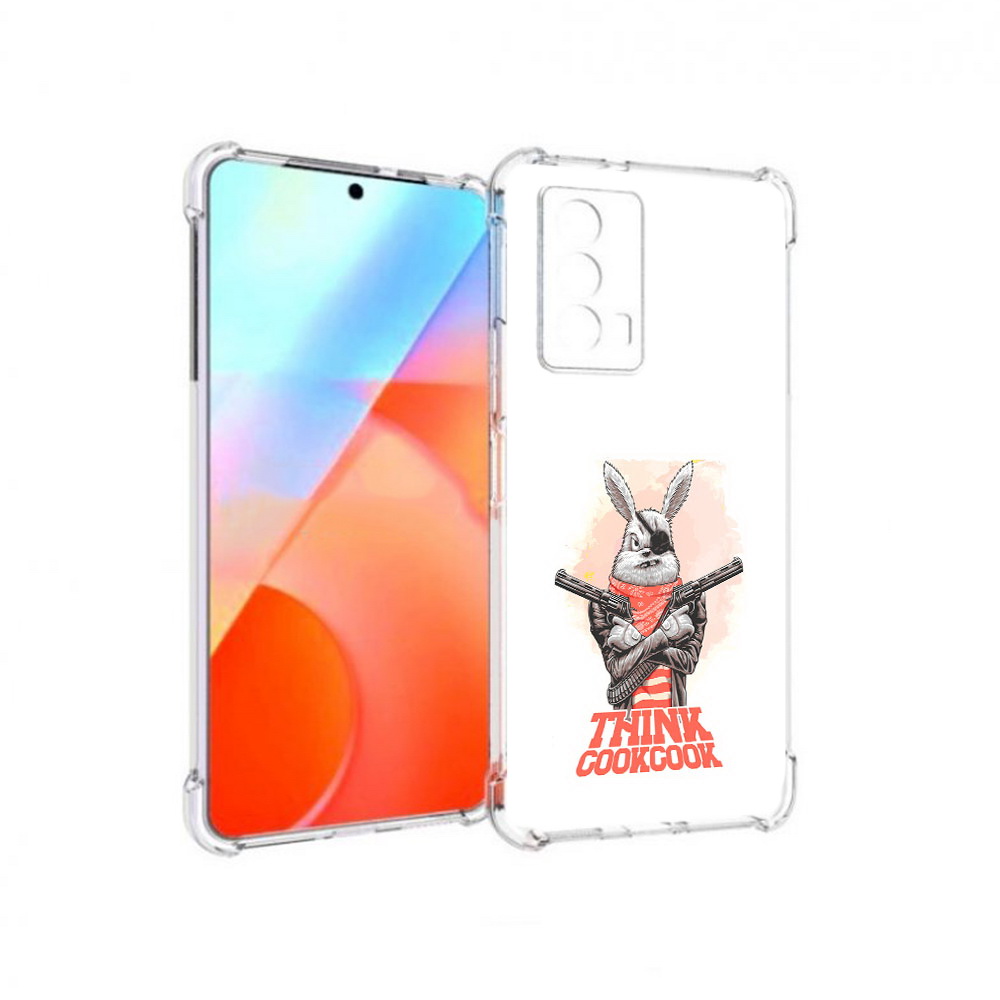 

Чехол MyPads Tocco для Vivo iQOO Z5 кролик пират (PT226980.401.419), Прозрачный, Tocco
