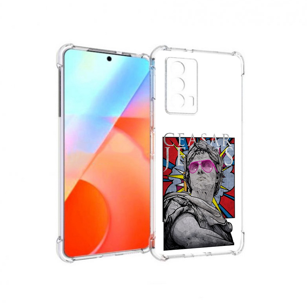

Чехол MyPads Tocco для Vivo iQOO Z5 крутая статуя свободы (PT226980.401.423), Прозрачный, Tocco