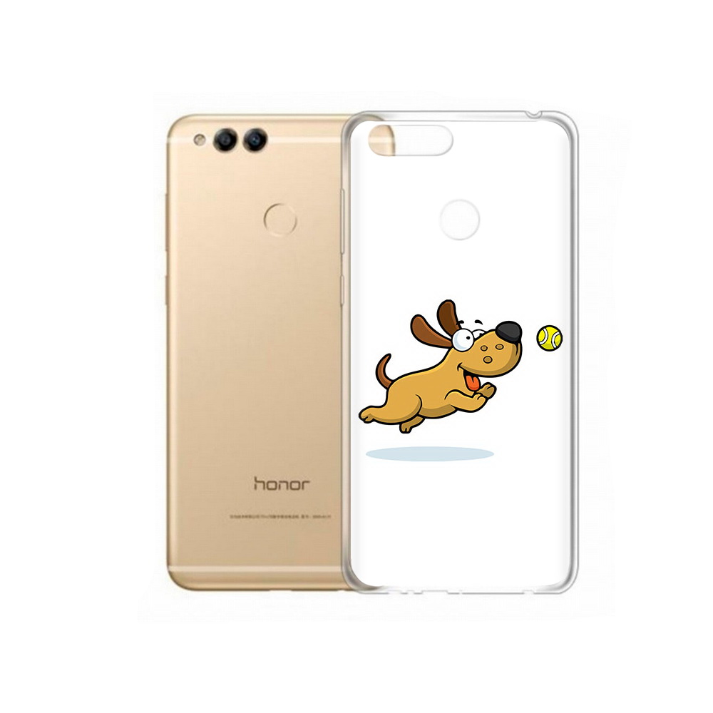 

Чехол MyPads Tocco для Huawei 7X пёсик (PT94112.65.563), Прозрачный, Tocco