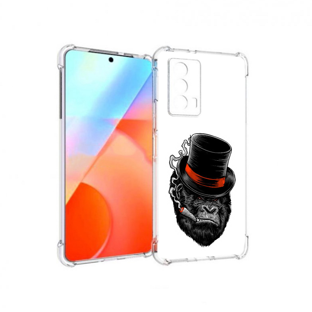 

Чехол MyPads Tocco для Vivo iQOO Z5 дизайнерская горилла (PT226980.401.431), Прозрачный, Tocco