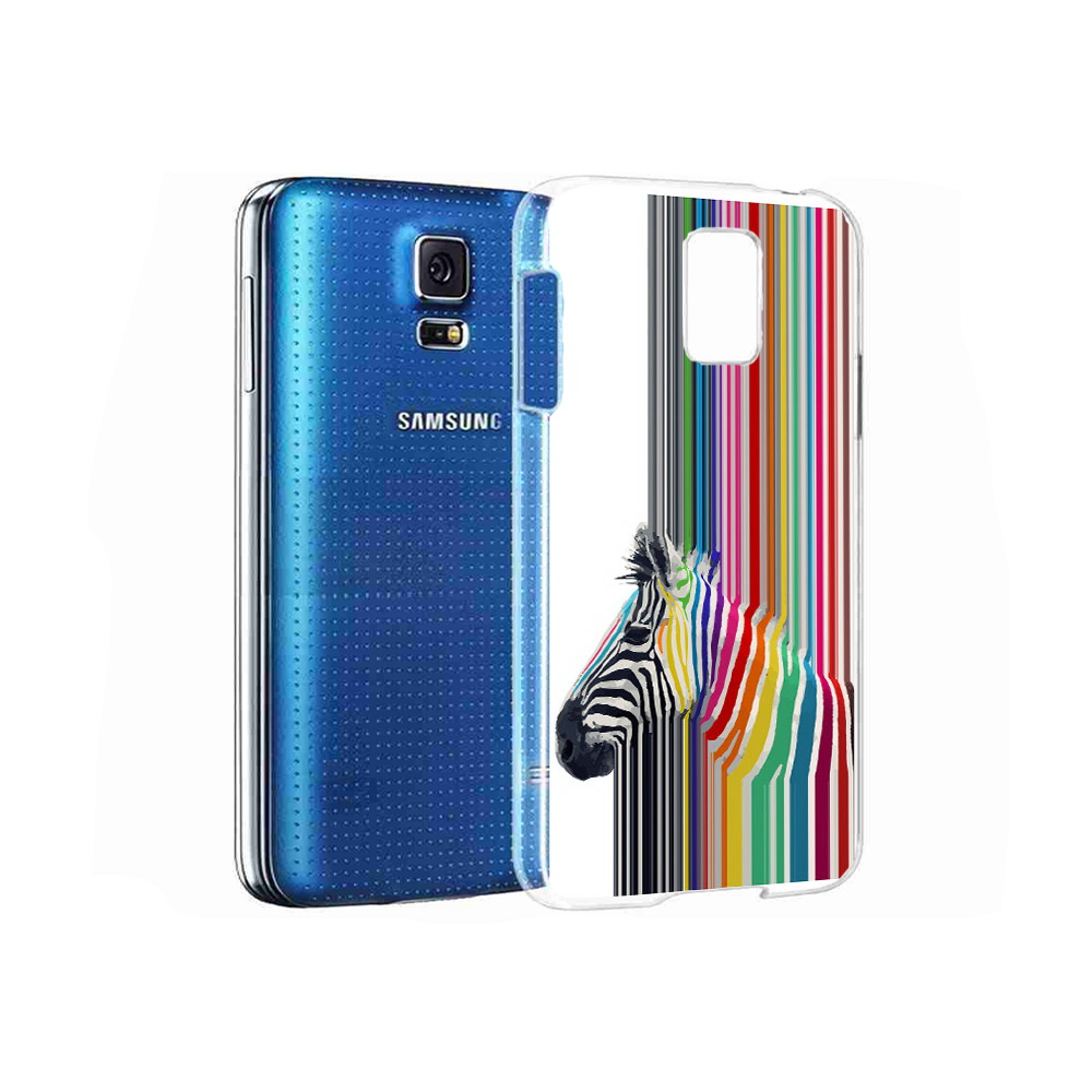 

Чехол MyPads Tocco для Samsung Galaxy S5 радужная зебра (PT12196.512.565), Прозрачный, Tocco