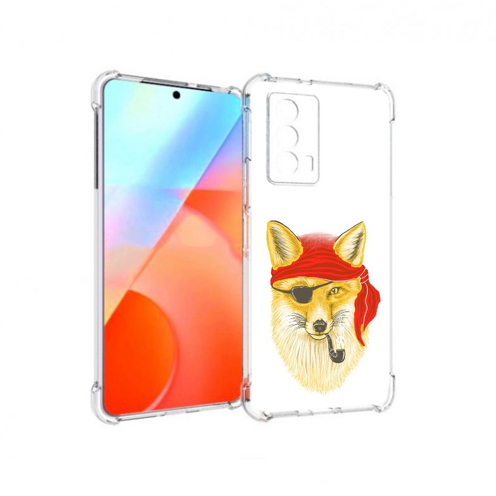 

Чехол MyPads Tocco для Vivo iQOO Z5 лиса-пират (PT226980.401.440), Прозрачный, Tocco