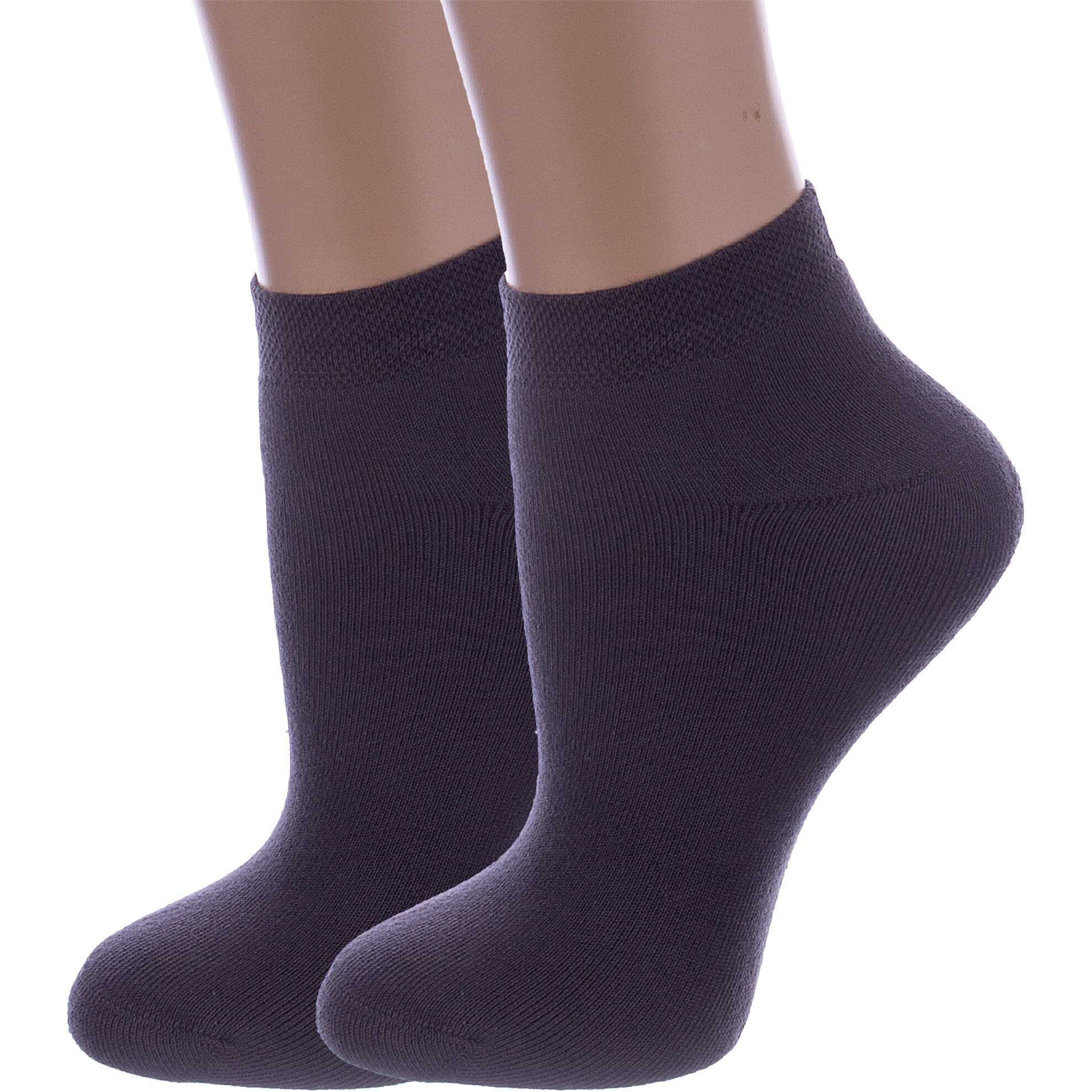 Комплект носков женских Rusocks 2-Ж-2339 серых 23-25, 2 пары