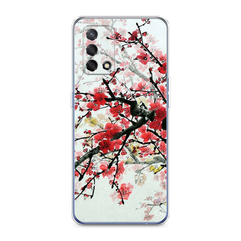 

Чехол Awog на Oppo A74 "Сакура", Розовый;черный, 256050-4