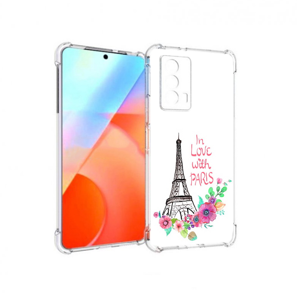 

Чехол MyPads Tocco для Vivo iQOO Z5 любимый париж (PT226980.401.452), Прозрачный, Tocco