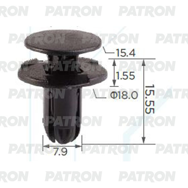 

Клипса Автомобильная PATRON P370516A