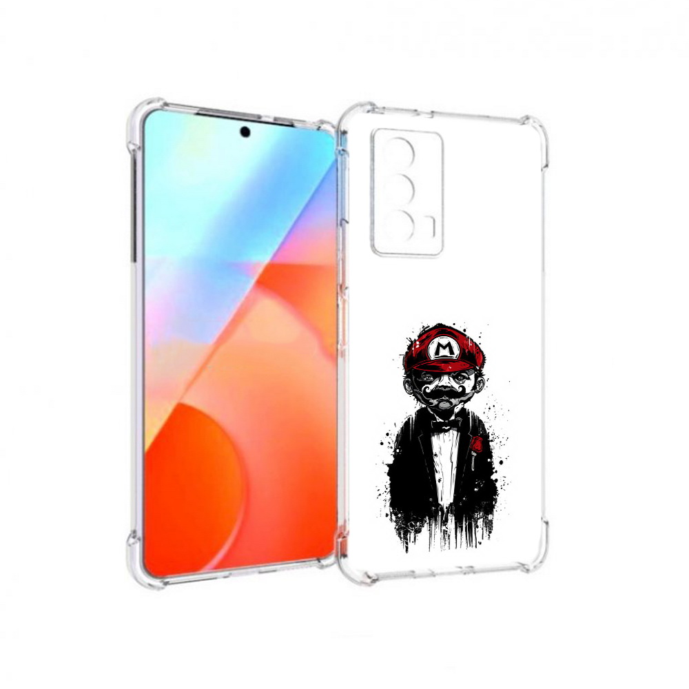 

Чехол MyPads Tocco для Vivo iQOO Z5 марио (PT226980.401.458), Прозрачный, Tocco