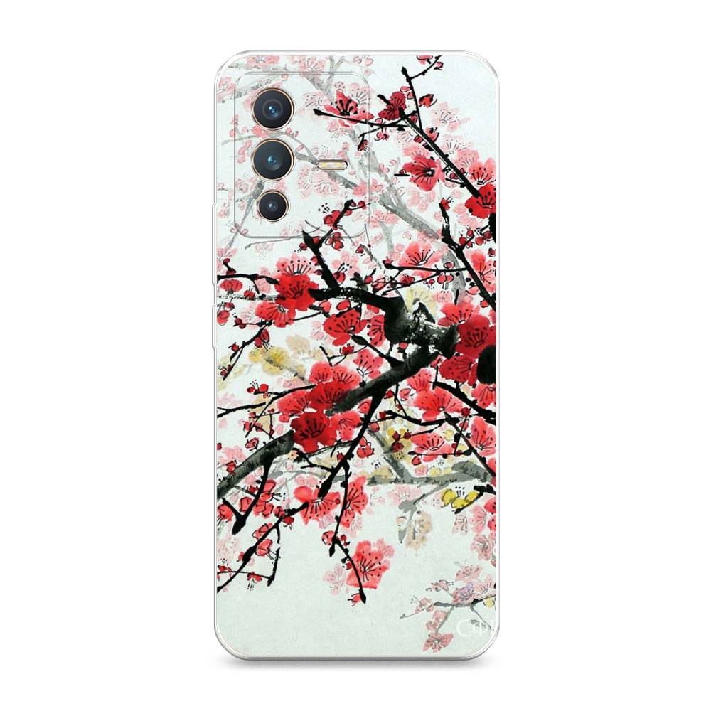 

Чехол Awog на Vivo V23 "Сакура", Розовый;черный, 266050-4