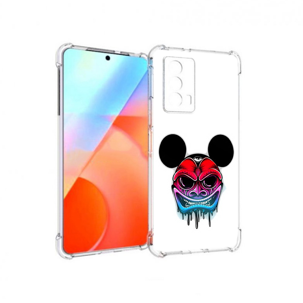 

Чехол MyPads Tocco для Vivo iQOO Z5 микки в маске (PT226980.401.473), Прозрачный, Tocco