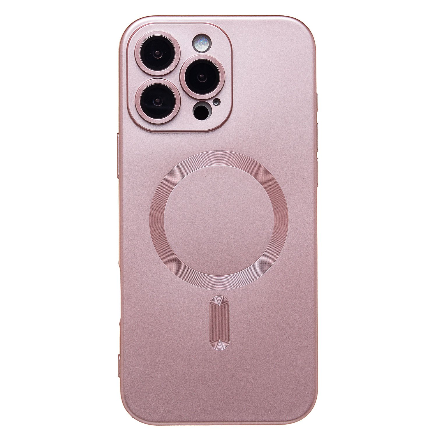 

Чехол iPhone 16 Pro Max силиконовый Matte MagSafe <светло-розовый>