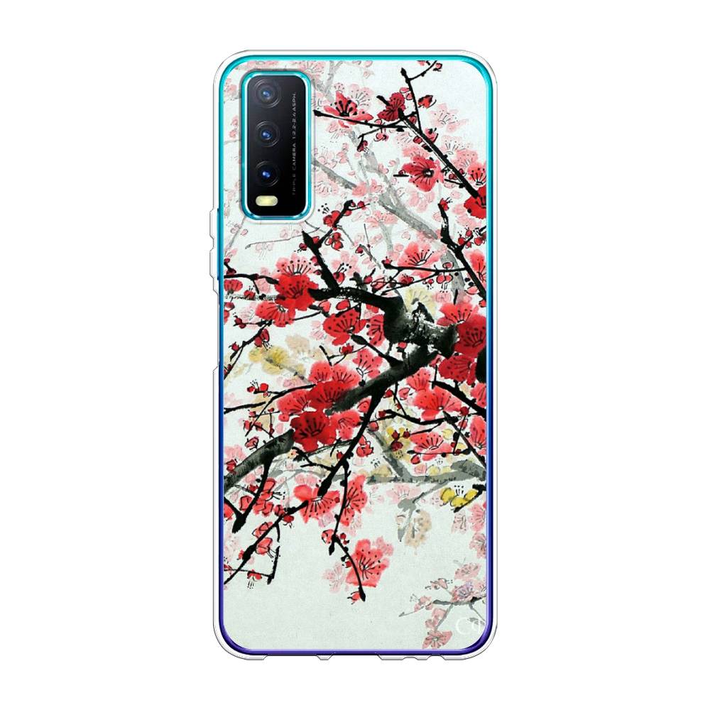 

Чехол Awog на Vivo Y20 "Сакура", Розовый;черный, 263650-4