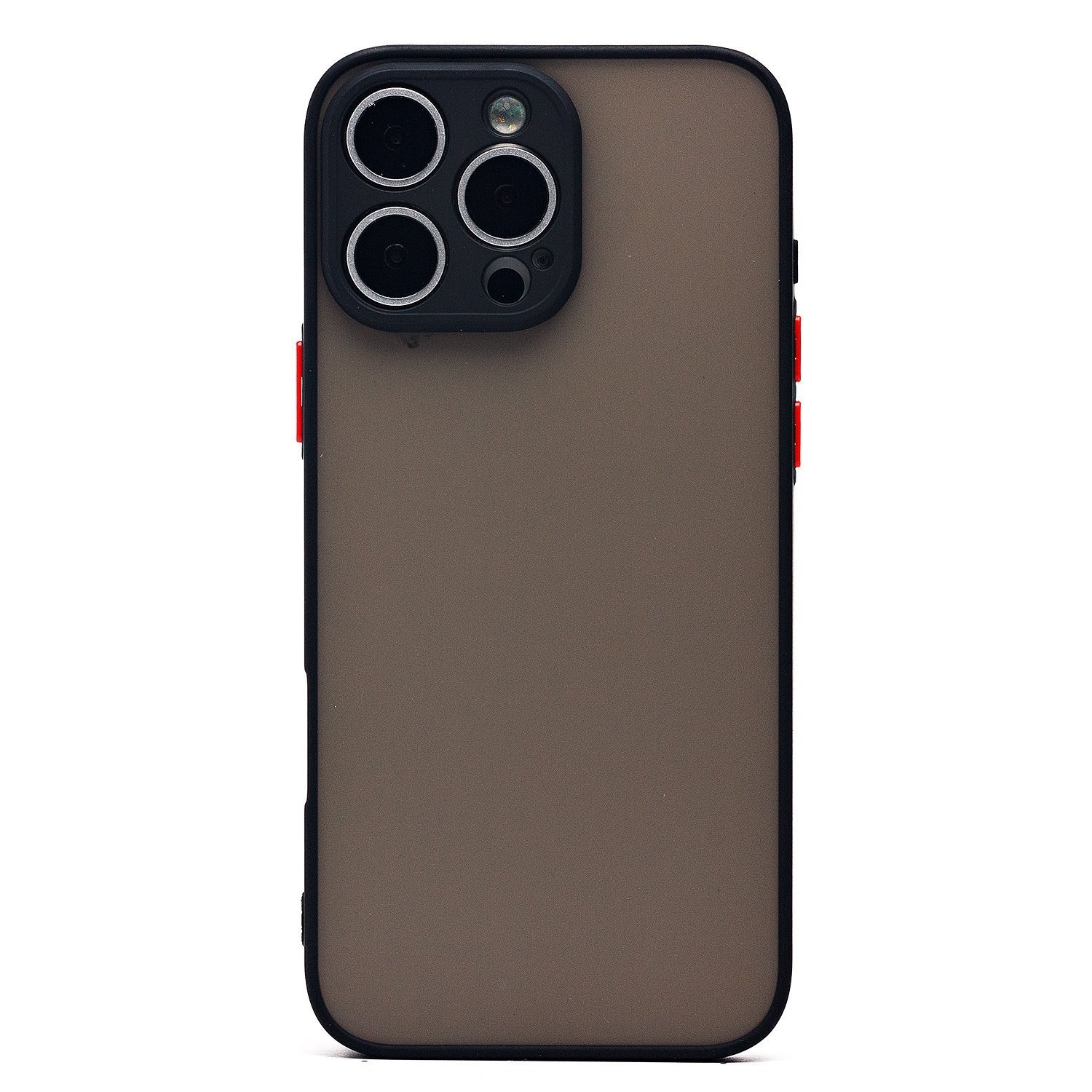 

Чехол iPhone 16 Pro Max пластиковый с окантовкой <черный>