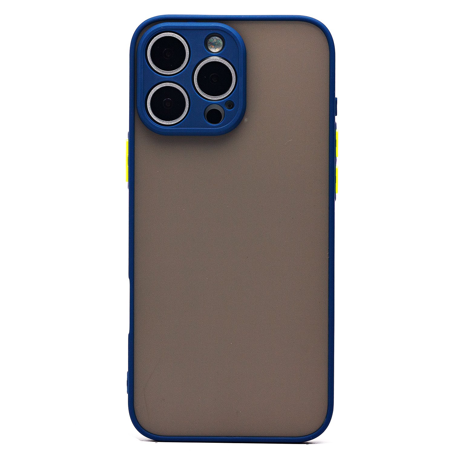 

Чехол iPhone 16 Pro Max пластиковый с окантовкой <темно-синий>