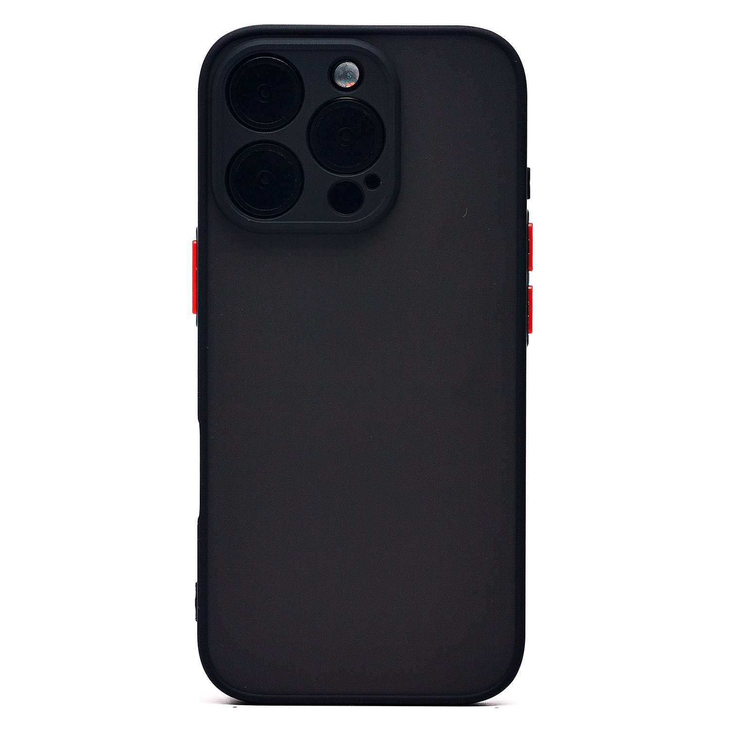 

Чехол iPhone 16 Pro пластиковый с окантовкой <черный>