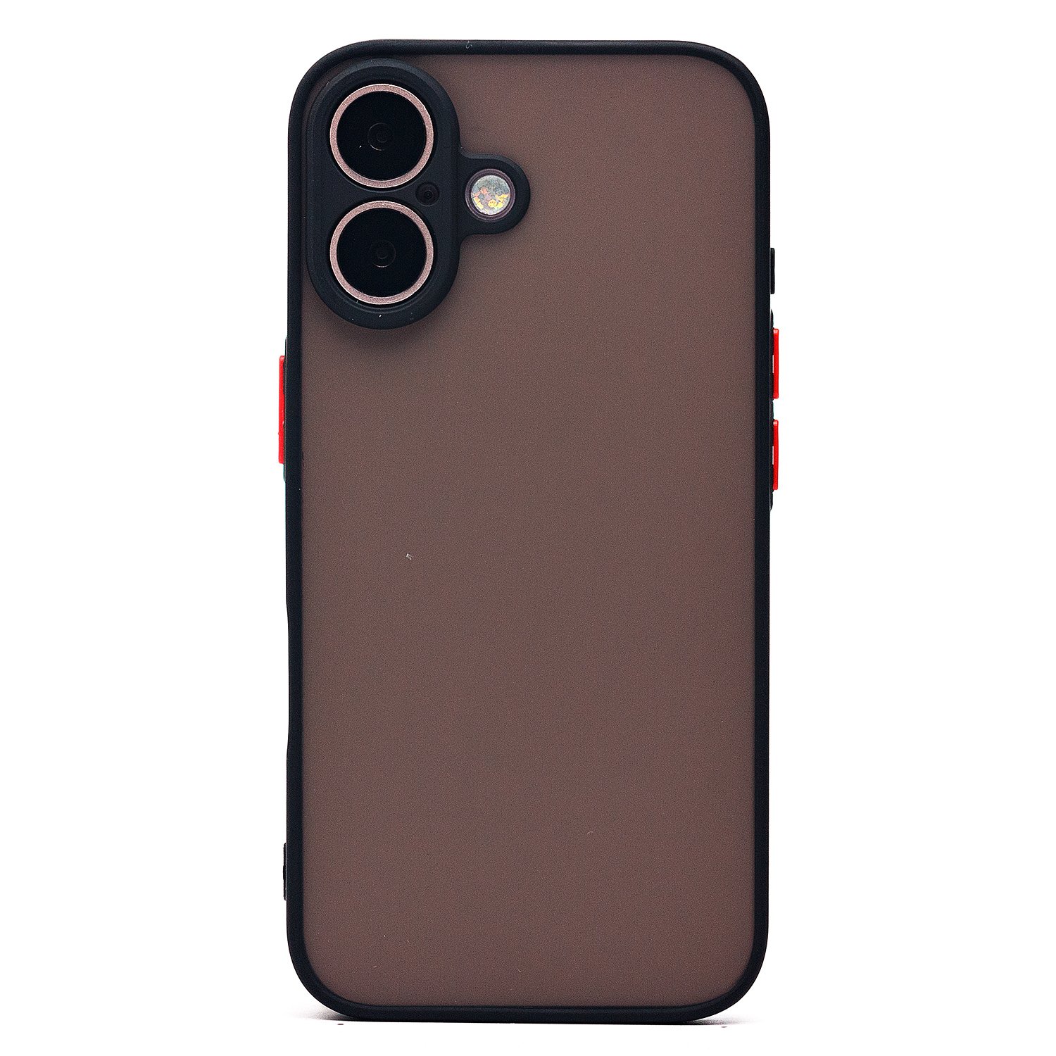 

Чехол iPhone 16 пластиковый с окантовкой <черный>