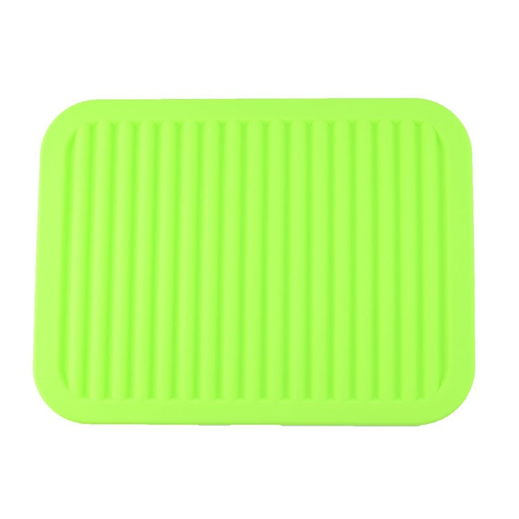 

Прямоугольная рельефная подкладка для горячего из силикона, 3023 см (Цвет: Зелёный )
