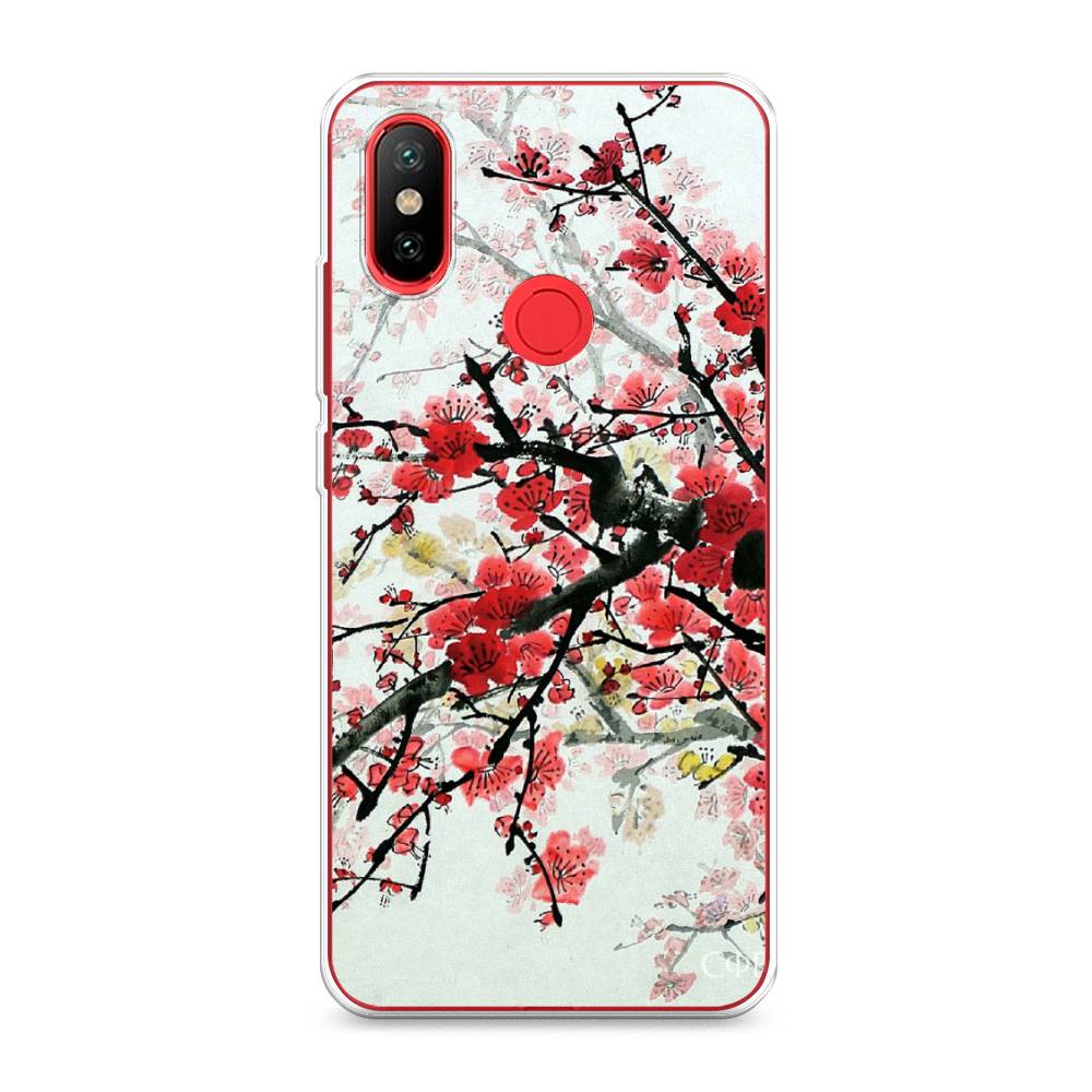 

Чехол Awog на Xiaomi Mi 6X "Сакура", Розовый;черный, 33250-4