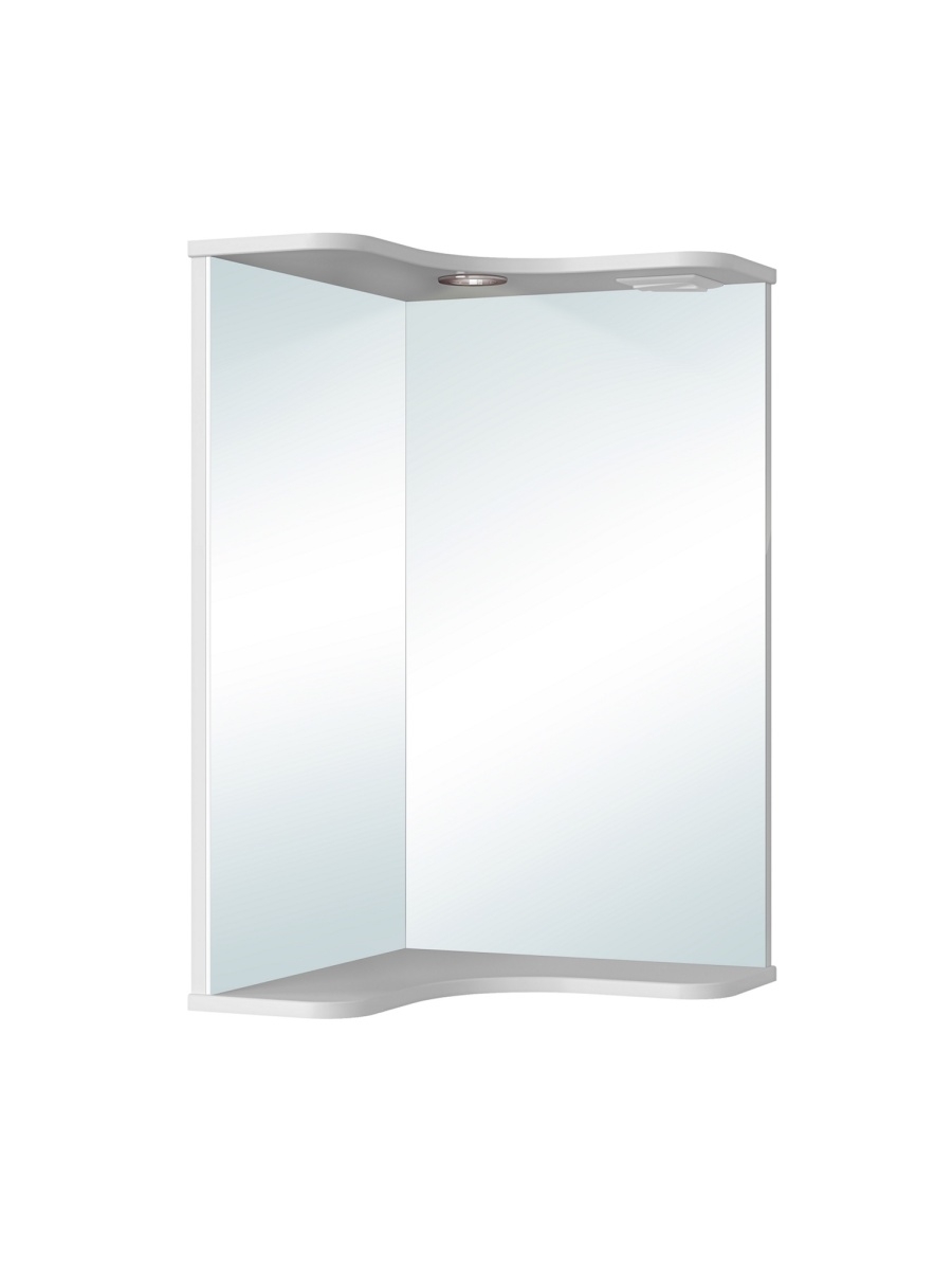 Зеркало для ванной RUNO Классик 65 угловое зеркало угловое de aqua трио люкс r 90х86 правое белый 184504