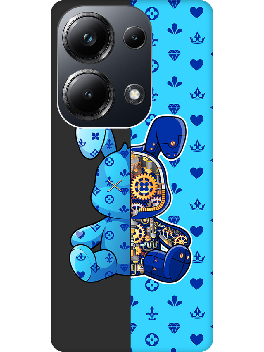 

Силиконовый чехол на Xiaomi Redmi Note 13 Pro 4G, Poco M6 Pro 4G с принтом 812601, Черный;голубой;синий, 779826871