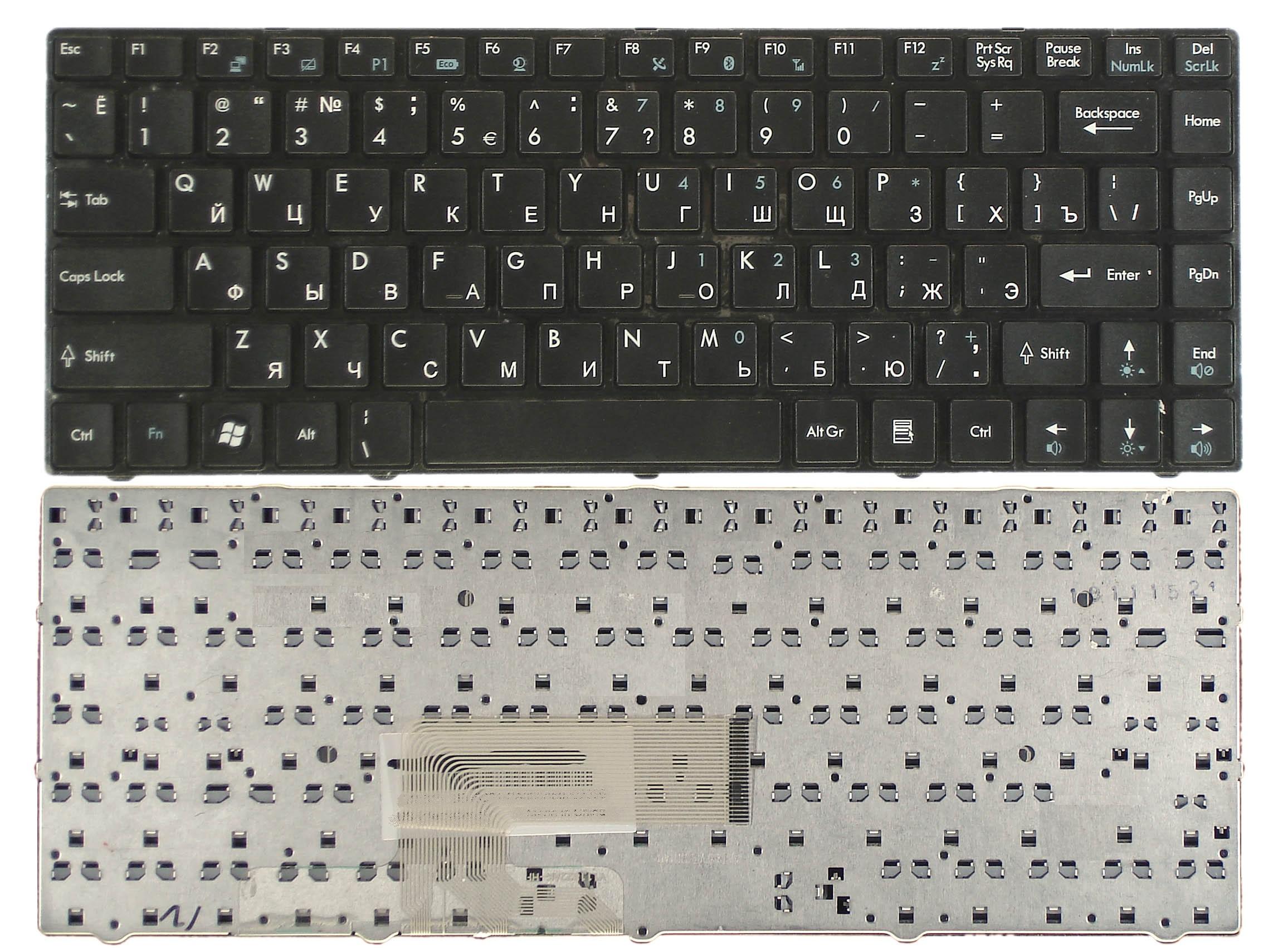 

Клавиатура OEM для ноутбука MSI CX48/X350/X360/X370/X420/X460/X460DX черная с рамкой