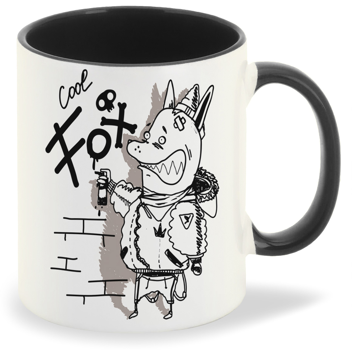 

Кружка CoolPodarok Прикол Cool fox, Прикол Cool fox