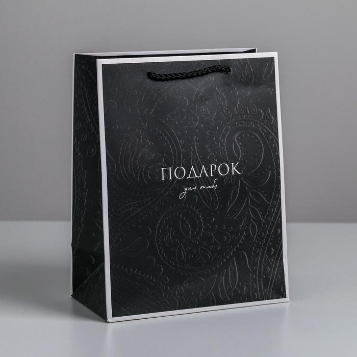 

Пакет ламинированный вертикальный «Подарок для тебя», MS 18 × 23 × 10 см, Коллекция упаковки "С уважением"