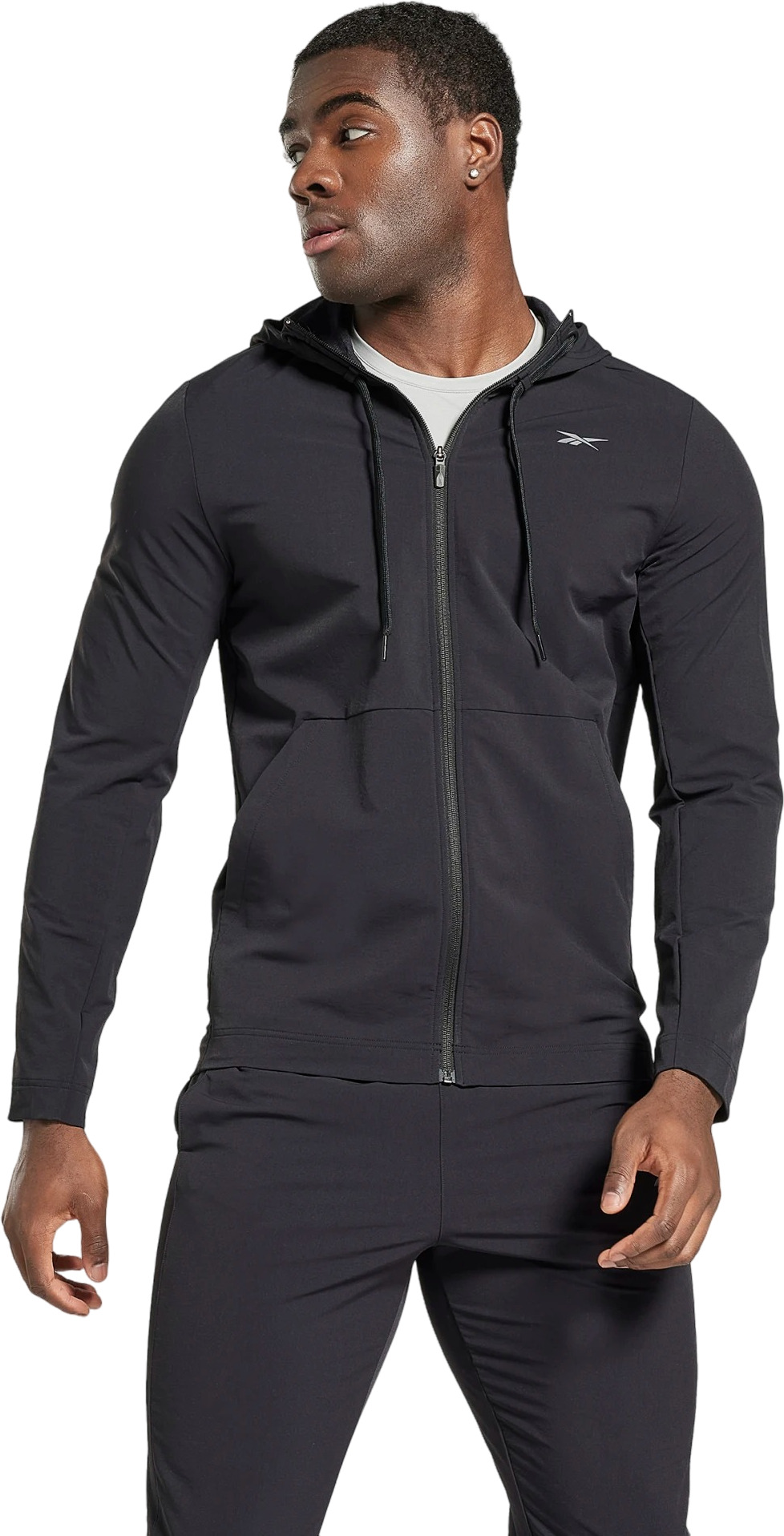 

Толстовка мужская Reebok HG6730 черная XL, HG6730