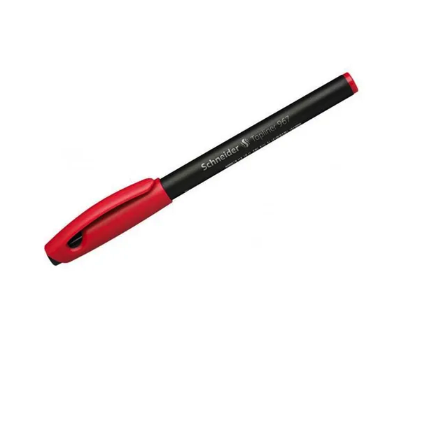 Ручка-линер Schneider Topliner 967 красная 0,4 мм