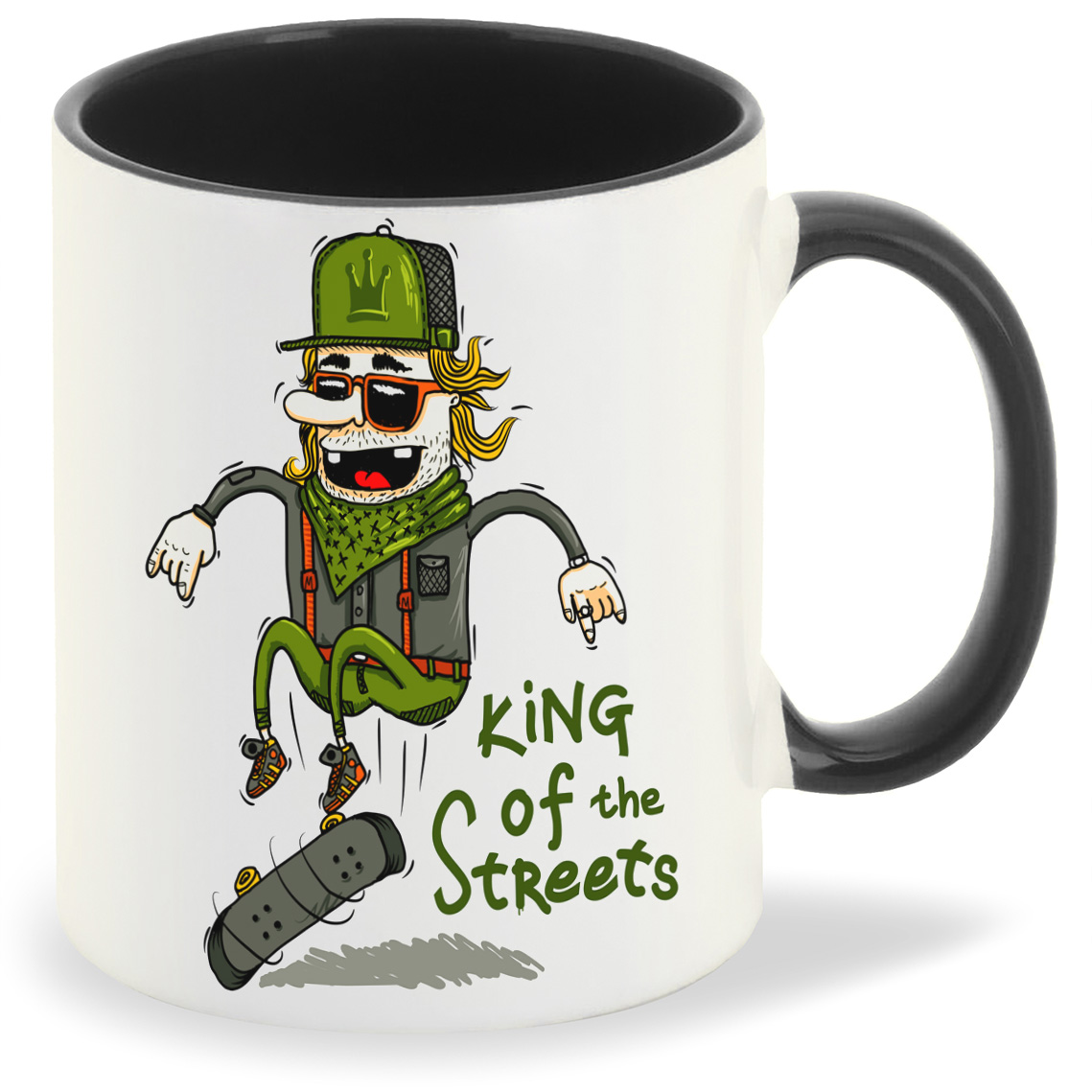

Кружка CoolPodarok Прикол King of the streets, Прикол King of the streets